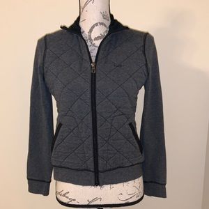 Lauren Ralph Lauren gray quilted full zip